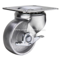 3 Inch Plate Swivel with side bracket Cast Iron wheel